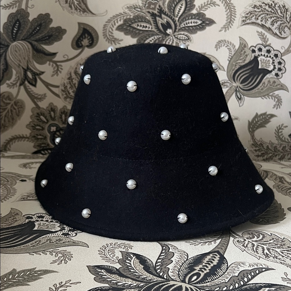 Kate Spade Pearl Studded Bucket Hat